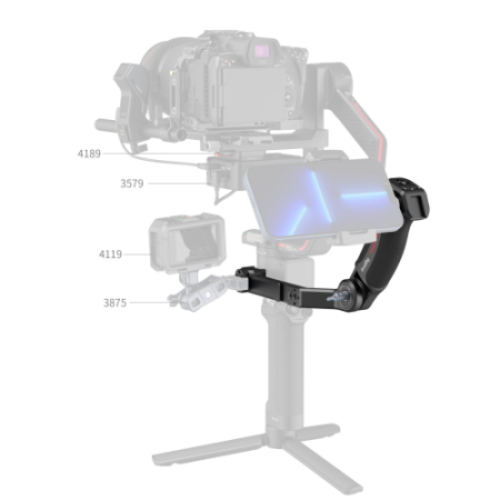 SmallRig 3028E - wielofunkcyjny uchwyt typu sling do wybranych gimbali DJI RS - przykład użycia